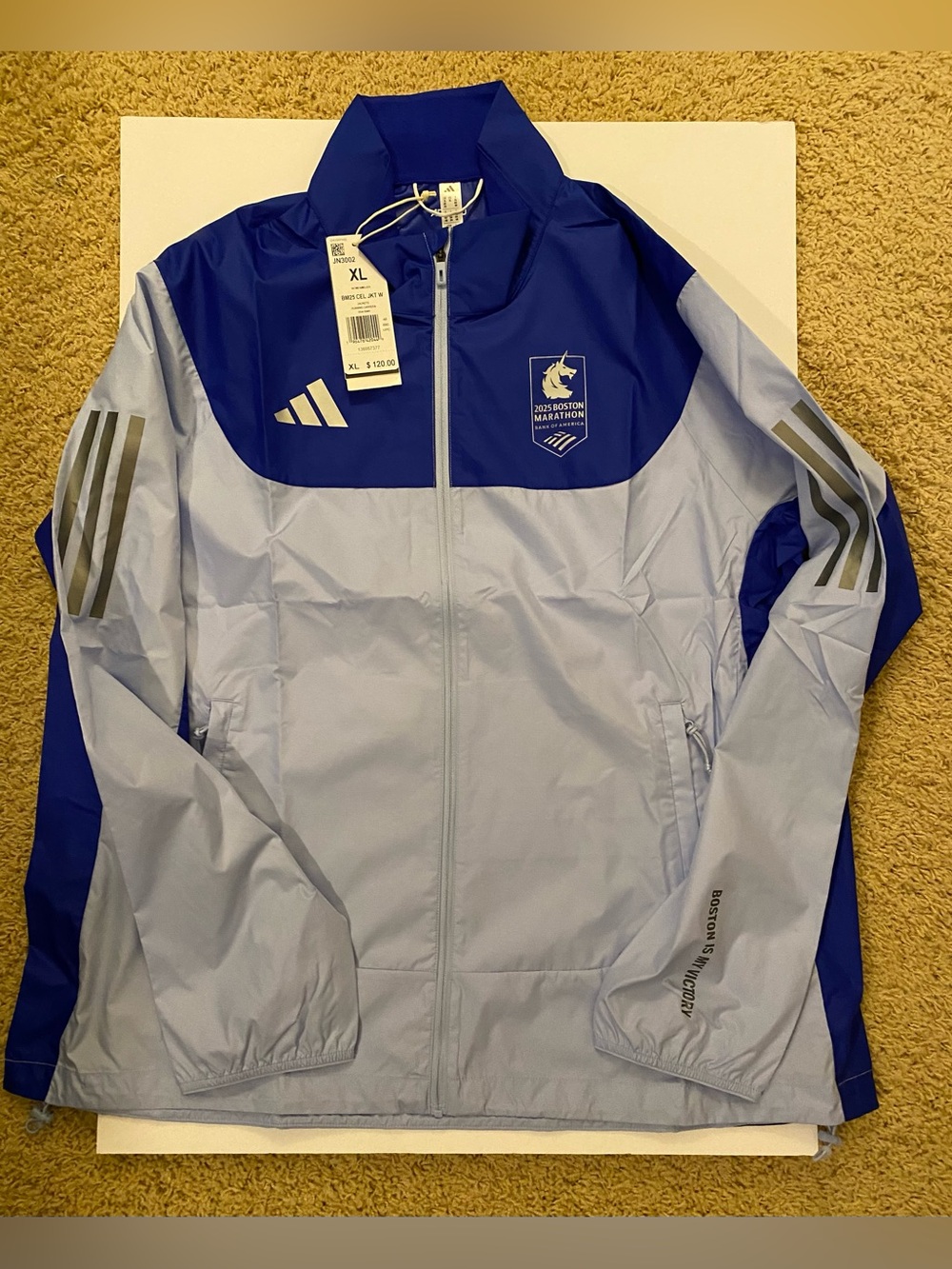 Adidas Boston Marathon 2025 Celebration Jacket Womens New Size XL